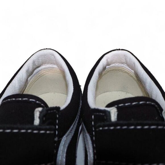 Vans Old Skool V Hook & Loop "Prison Style" Black / White Women's 6.5 - Picture 11 of 11